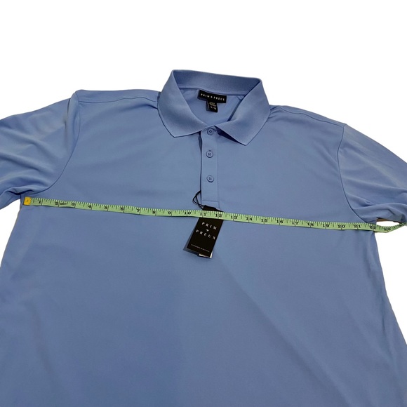 Prim & Preux Men’s Carolina Blue Classic Polo Shirt, Size Large - Picture 9 of 15
